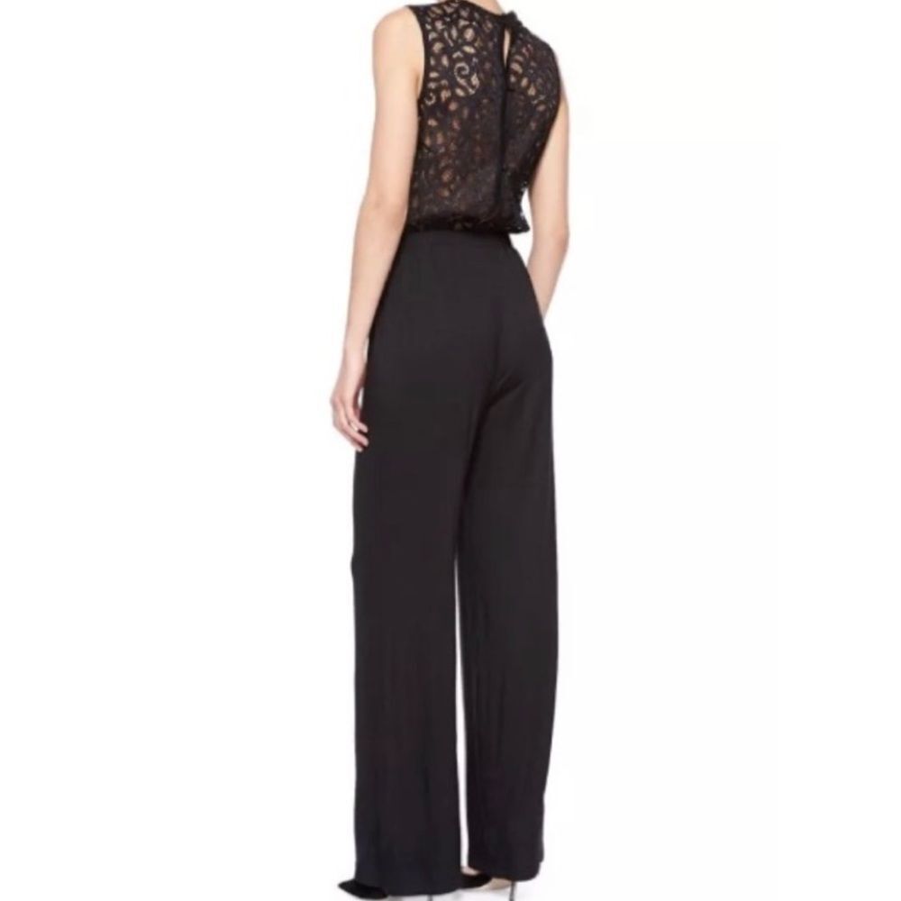 Trina Turk Kimberlina Black Lace Back Jumpsuit M - Picture 6 of 10